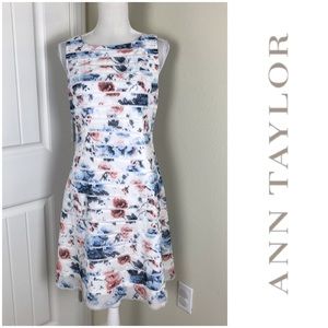 Ann Taylor Fit & Flare Dress Sleeveless Sz 4